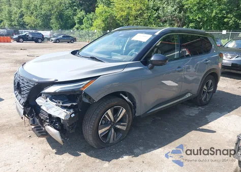 2021 Nissan Rogue Platinum Intelligent Awd из США, поврежденный, VIN JN8AT3DD4MW316499